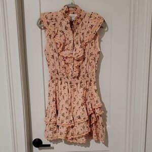 Sale The Shirt by Rochelle Behrens - Peach Floral Dress